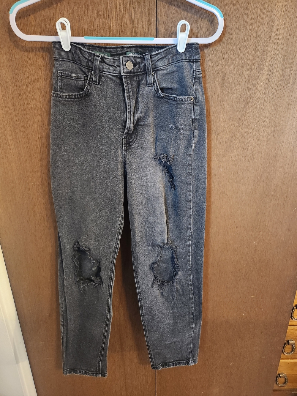 Women's Distressed High-Rise Jeans